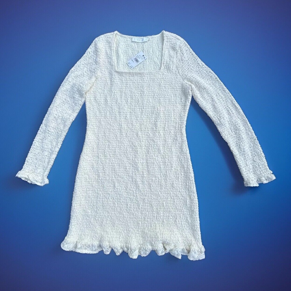 ASTR The Label‎ Smocked Square Neck Mini Dress Women's Size XL - NEW